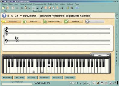 EarMaster - výukový program ke cvičení sluchové analýzy