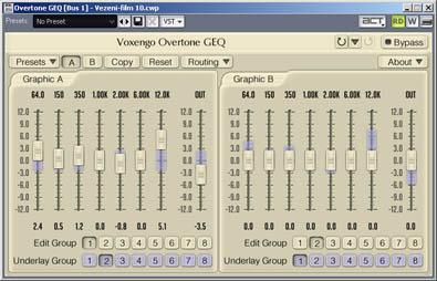 kde vzít a nekrást - Overtone GEQ - Harmonický ekvelizér