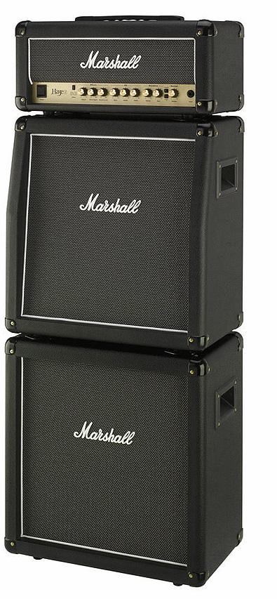 Marshall Haze 15 Micro Stack - komplet lampového dvoukanálového zesilovače s dvěma boxy