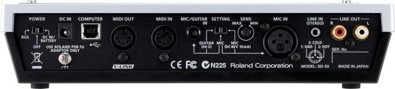 Roland Mobile Studio Canvas SD-50 - zařízení, které kombinuje zvukovou kartu, audio rozhraní a přehrávač