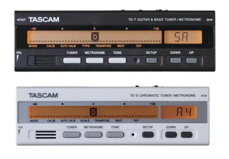 Tascam TC8 a TG7 - testík ladiček