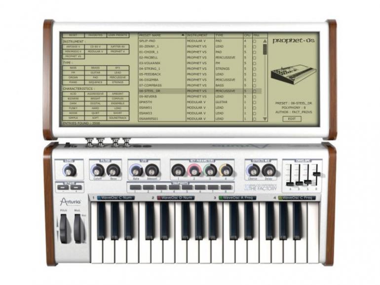 Arturia Analog Experience - série kombinace řídicích klaviatur se softwarem s modely zvuků legendárních analogových syntezátorů
