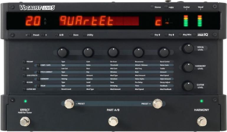 DigiTech Vocalist Live 5 - vícehlasý procesor pro zpívající kytaristy