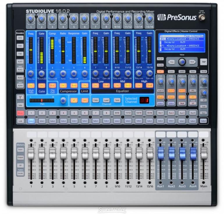 Presonus StudioLive 16.0.2 - nejmladší a nejmenší z řady pultů StudioLive