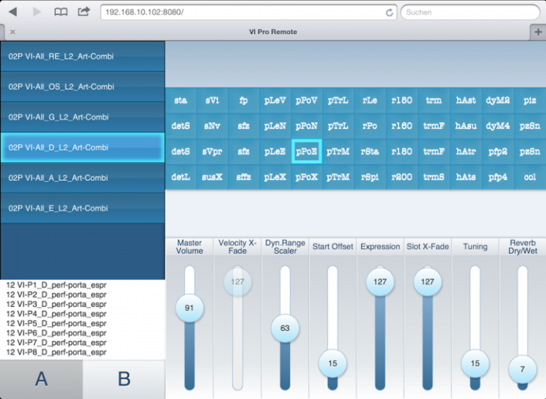 Vienna Symphonic Library: Remote App