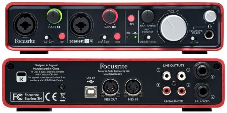 Focusrite: Scarlett 2i4