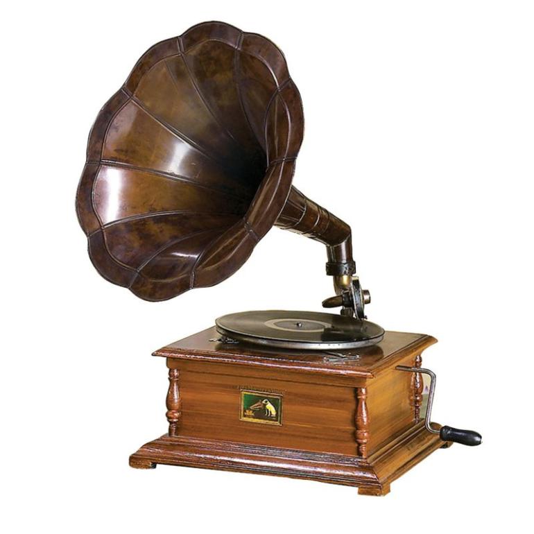 Dekorativní gramofon ve stylu 20. let minulého století