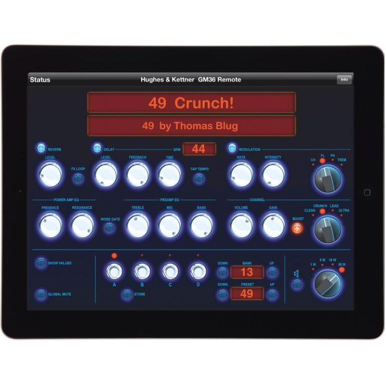 Hughes & Kettner: GrandMeister 36 iPad Remote Control