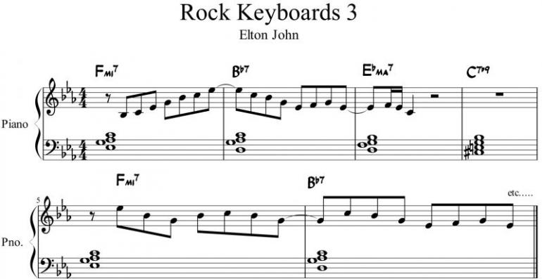 Rockové klávesy IV - Elton John