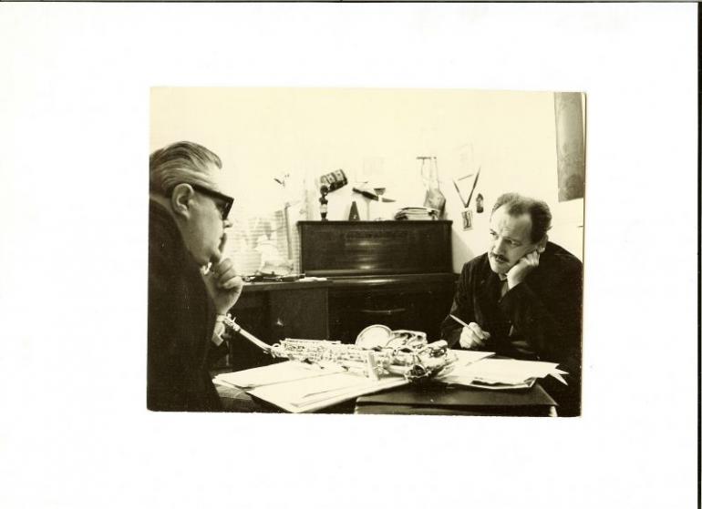 Lubomír Dorůžka s Karlem Krautgartnerem, cca 1967