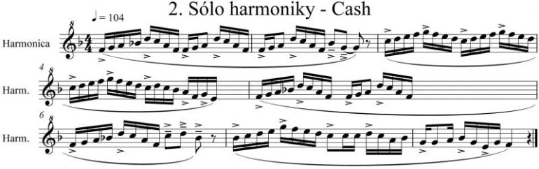 Obr. 2: Sólo harmoniky