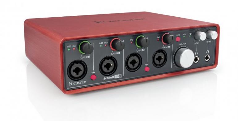 Focusrite Scarlett 6i6, 18i8 a 18i20 - Barvy nachové externí karty zvukové