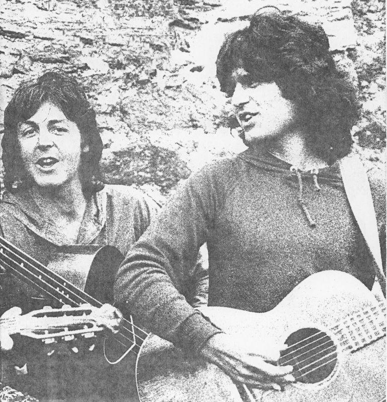 Paul McCartney a Laurence Juber ve Skotsku v roce 1978