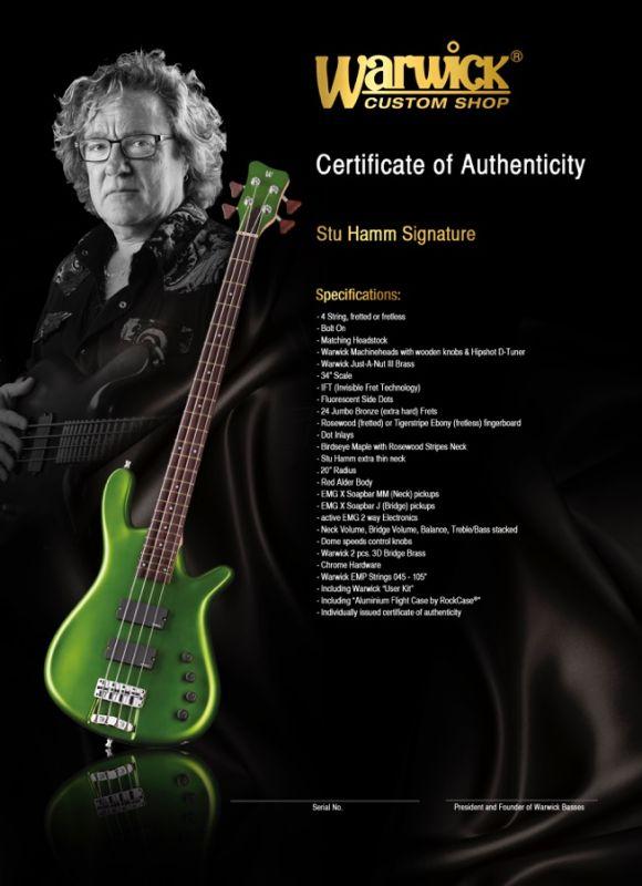 Warwick: Stu Hamm Signature Bass
