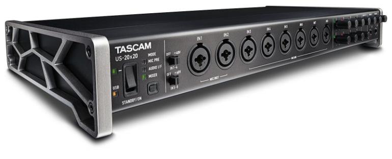 Tascam: US20x20 – nová vlajková loď mezi USB zvukovými kartami