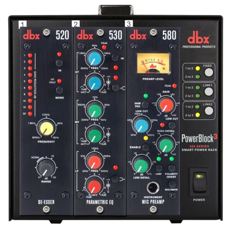 dbx: série 500 – nové moduly a příslušenství pro rackový systém 500