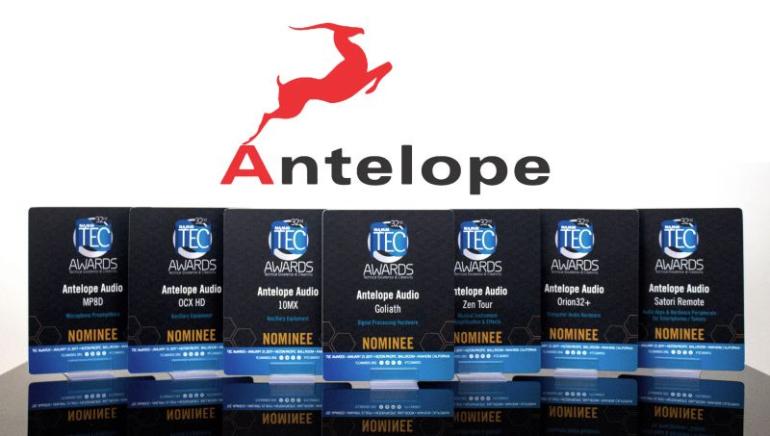 Antelope Audio: 7 nominací na ceny TEC Award