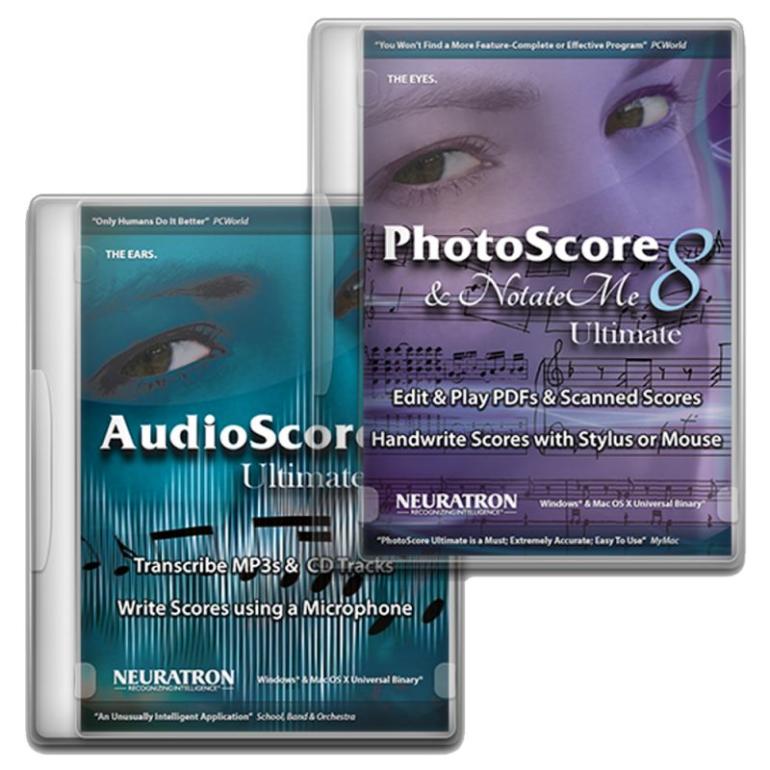 Neuratron: PhotoScore & NotateMe Ultimate 8.8, AudioScore Ultimate 8.8