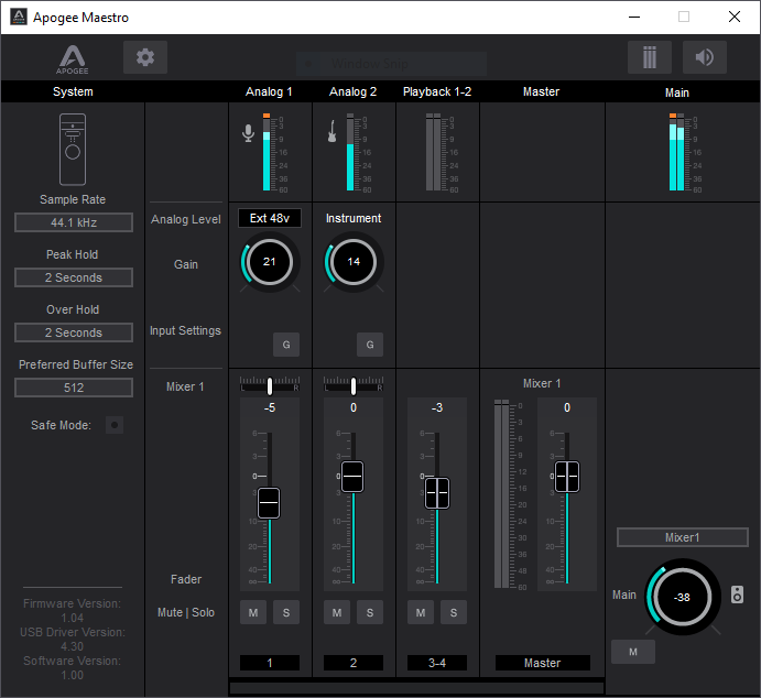 Apogee: One, Duet a Quartet kompatibilní s Windows 10