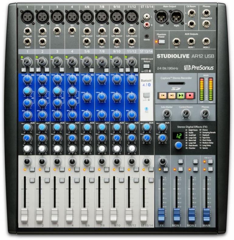 PreSonus AR12 USB - malý mix s velkými možnostmi