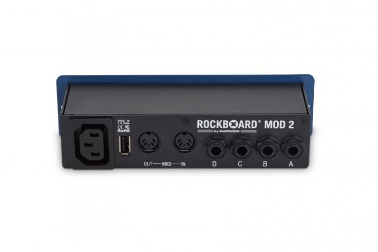 RockBoard MOD 2 All In One Patchbay a QUAD 4.1 - zásuvný modul primárně určený pro montáž do nové série pedalboardů RockBoard