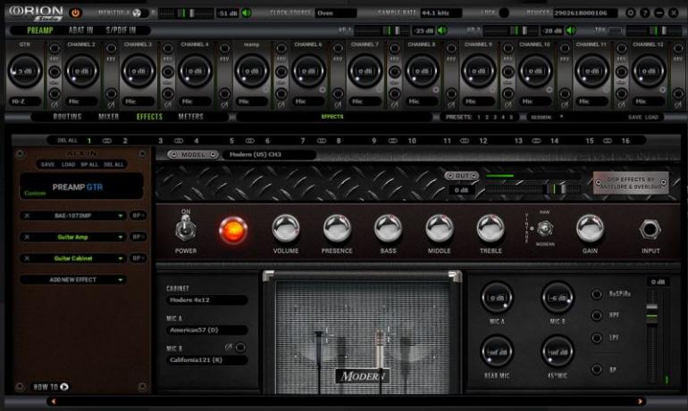 Antelope Audio Orion Studio Rev. 2017 - audio interface vybavený rozhraními Thunderbolt a USB