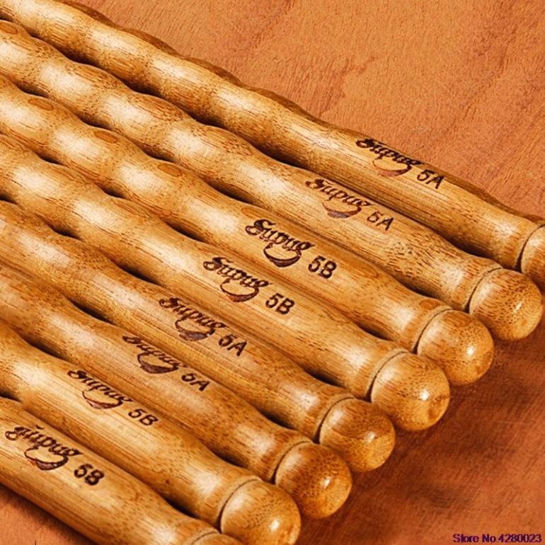 Bubnoštěky - vroubkované bambusové paličky