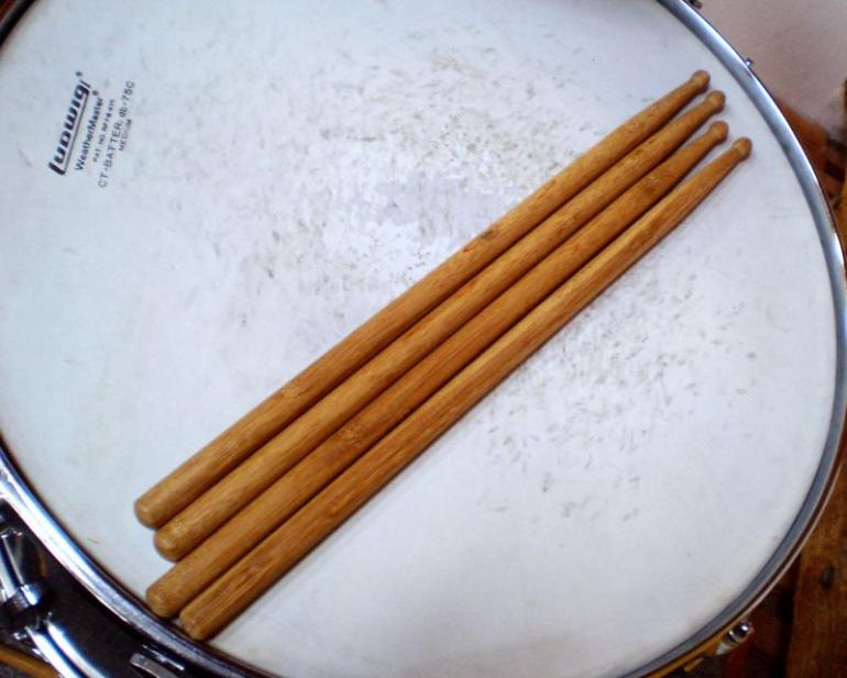 Bubnoštěky - bambusové paličky klasicky hladké