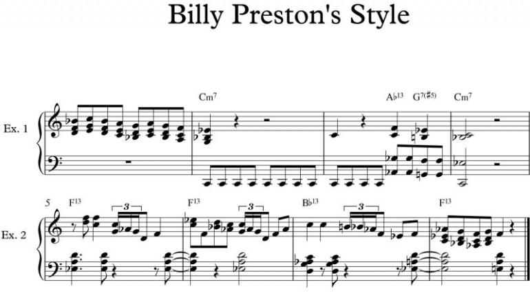 Rockové klávesy - Styl hry Billa Prestona