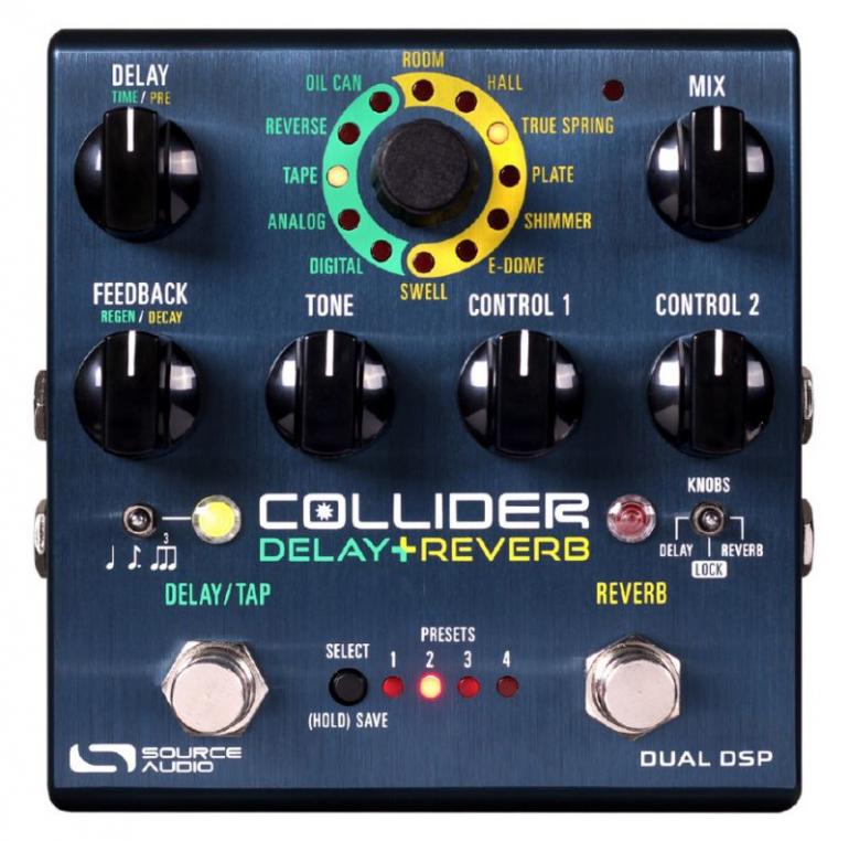 Source Audio Collider Delay+Reverb - prvotřídní podlahový efekt kombinující reverb a delay