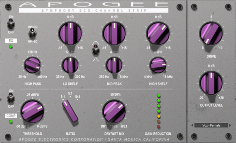 Apogee: PlugIn Symphony ECS Channel Strip