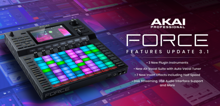 AKAI Professional: FORCE: nový firmware 3.1