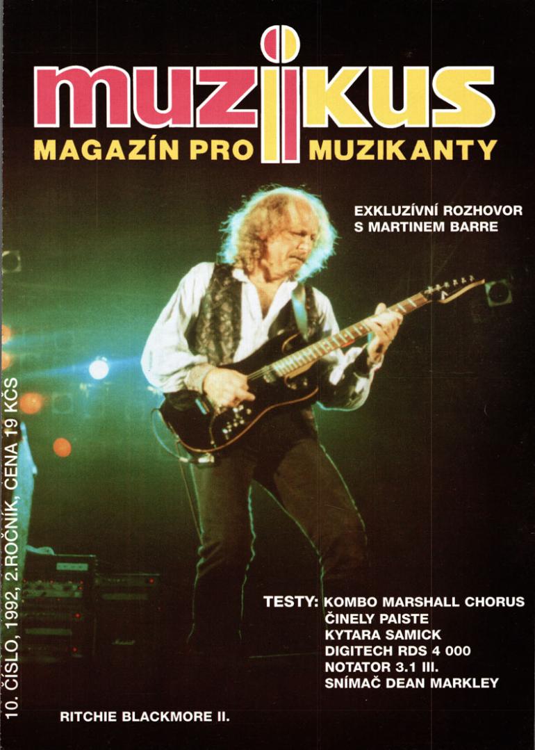 časopis Muzikus 10/1992