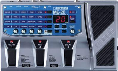 Boss ME-20 - další z řady kytarových multiefektů využívající technologii CMOS