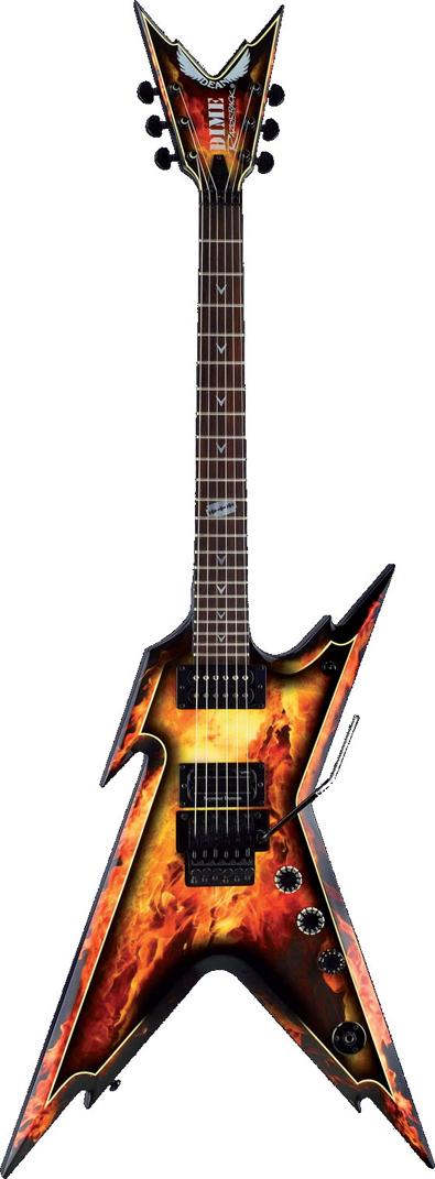Dean Dime Explosion Razorback - designově povedená elektrická kytara z řady Dimebaga Darella