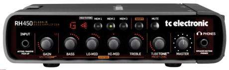 TC Electronics Rebel Head 450 (RH450) - zesilovač pro baskytaru digitální koncepce 