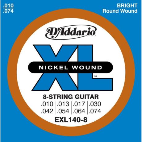 D´Addario: EXL140-8 - struny pro 8strunnou kytaru