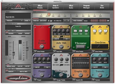 Audiffex ampLion - simulátor kytarových zesilovačů