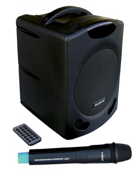 DEXON: WA 400RC repro systém s akumulátorem a přehrávačem, nejenom  pro výuku zpěvu