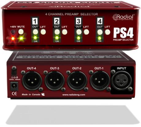 Radial: Cherry Picker Studio Preamp Selektor