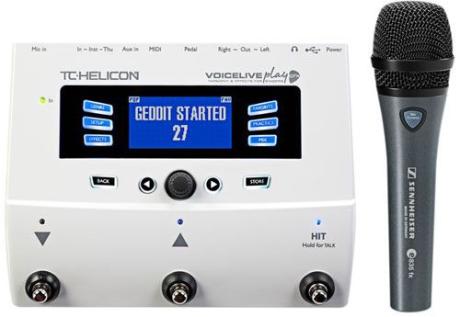 TC Helicon: VoiceLive Play / Voice Live Play GTX + Sennheiser E835 fx