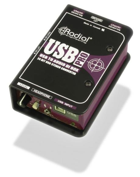 Radial Engineering: USB-Pro Stereo USB Laptop DI Box