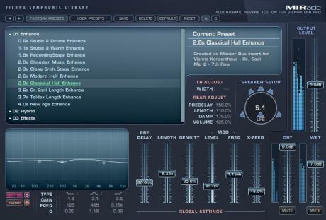 Vienna Symphonic Library MIR Pro - konvoluční reverb