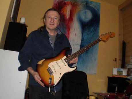 „Kytarová princezna“, oblíbený Fender Stratocaster Aleše Bajgera