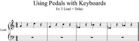 Příklad 3: Lead a efekt analog delay