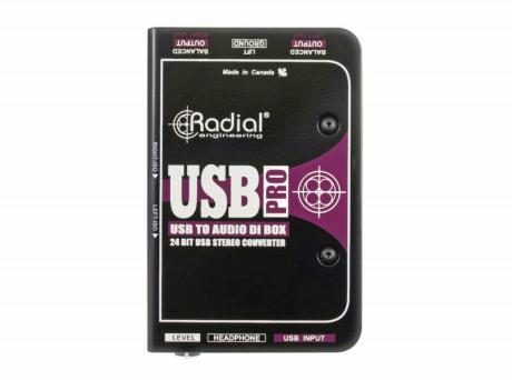 Radial USB Pro - DI box s regulací hlasitosti a sluchátkovým výstupem