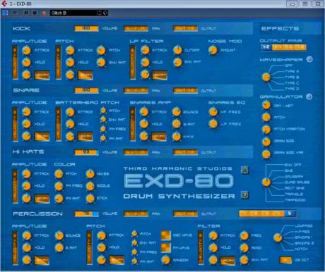 Freeware - EXD–80 Drum Synthesizer aneb bicí jako elektrický motor