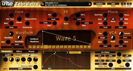 Freeware - u-he Zebralette