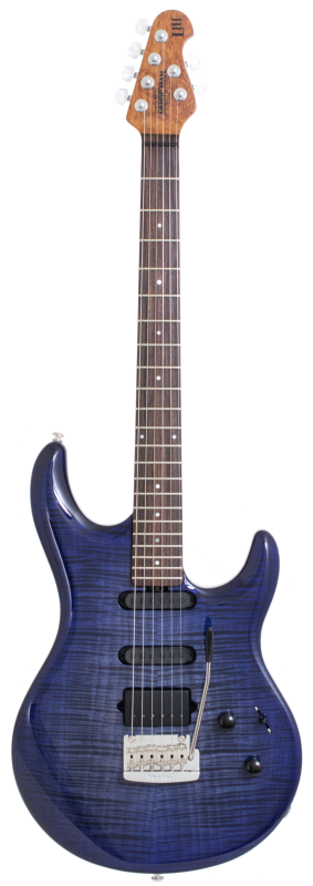 MusicMan USA: LUKE 3 BFR Blueberry Burst Flame