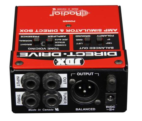 Radial: JDX Direct-Drive, Amp Simulator a DI box